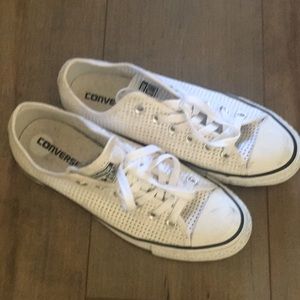 White Mesh Chuck Taylor Converse size 9
